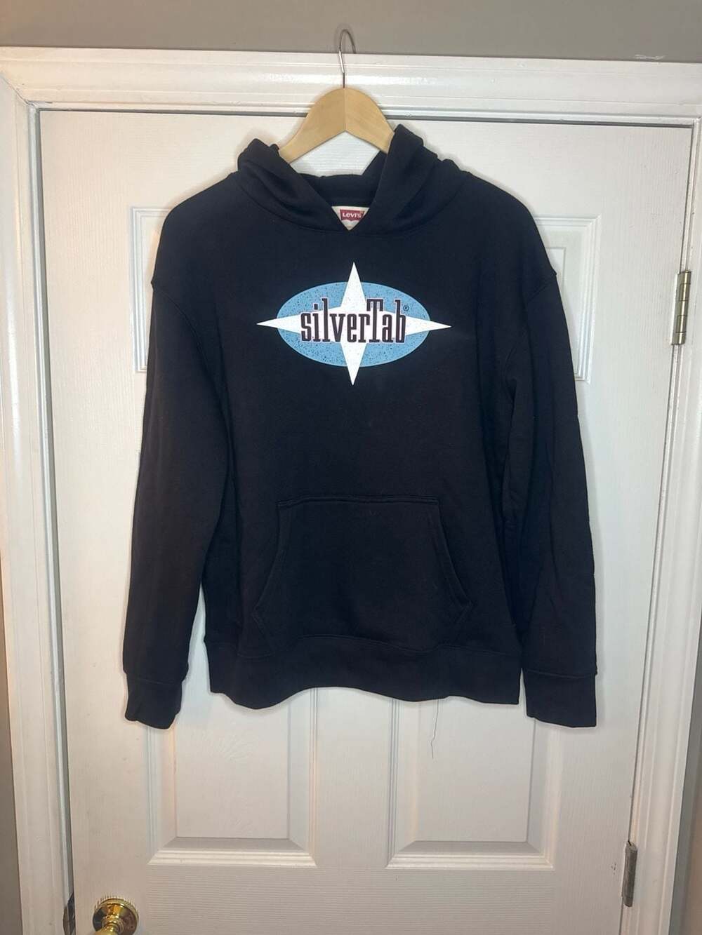 Levi's SilverTab Graphic Pullover Hoodie Black Youth XL
